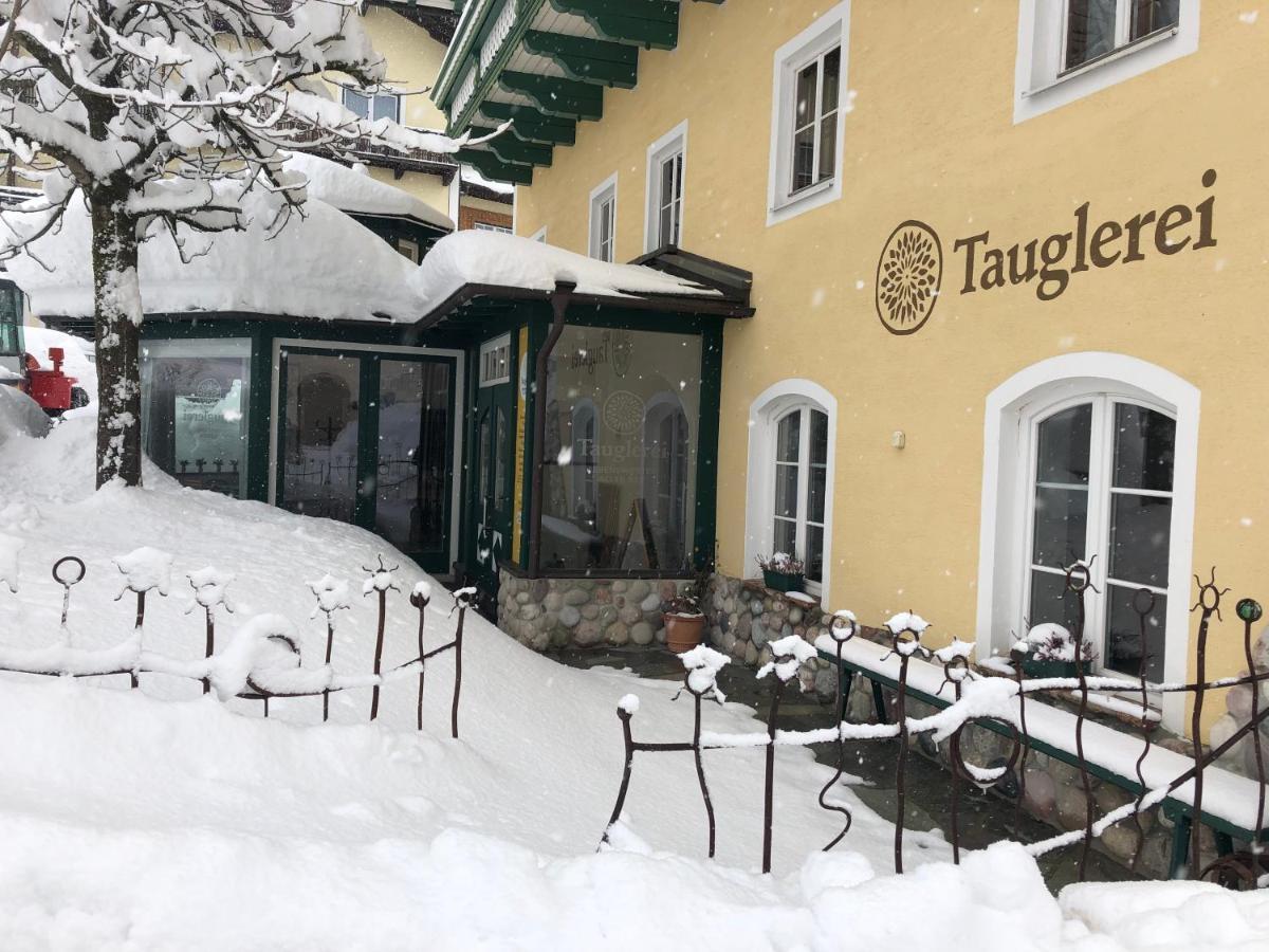 Tauglerei Appartement Enzian In Den Zauberbergen Sankt Koloman Exterior foto