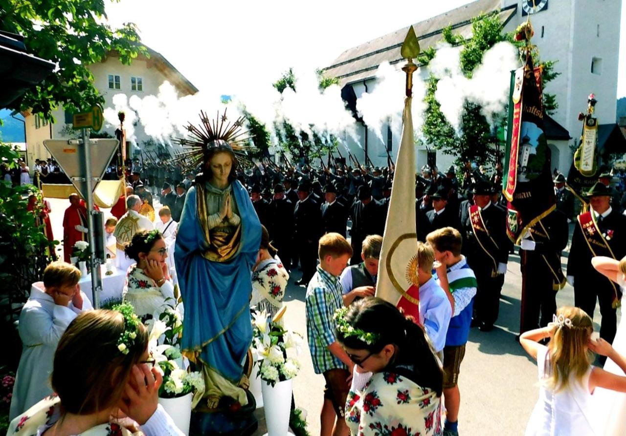 Tauglerei Appartement Enzian In Den Zauberbergen Sankt Koloman Exterior foto